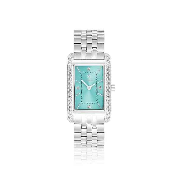 Dit is een horloge met saffierglas van het merk Sif Jakobs gemaakt voor dames.